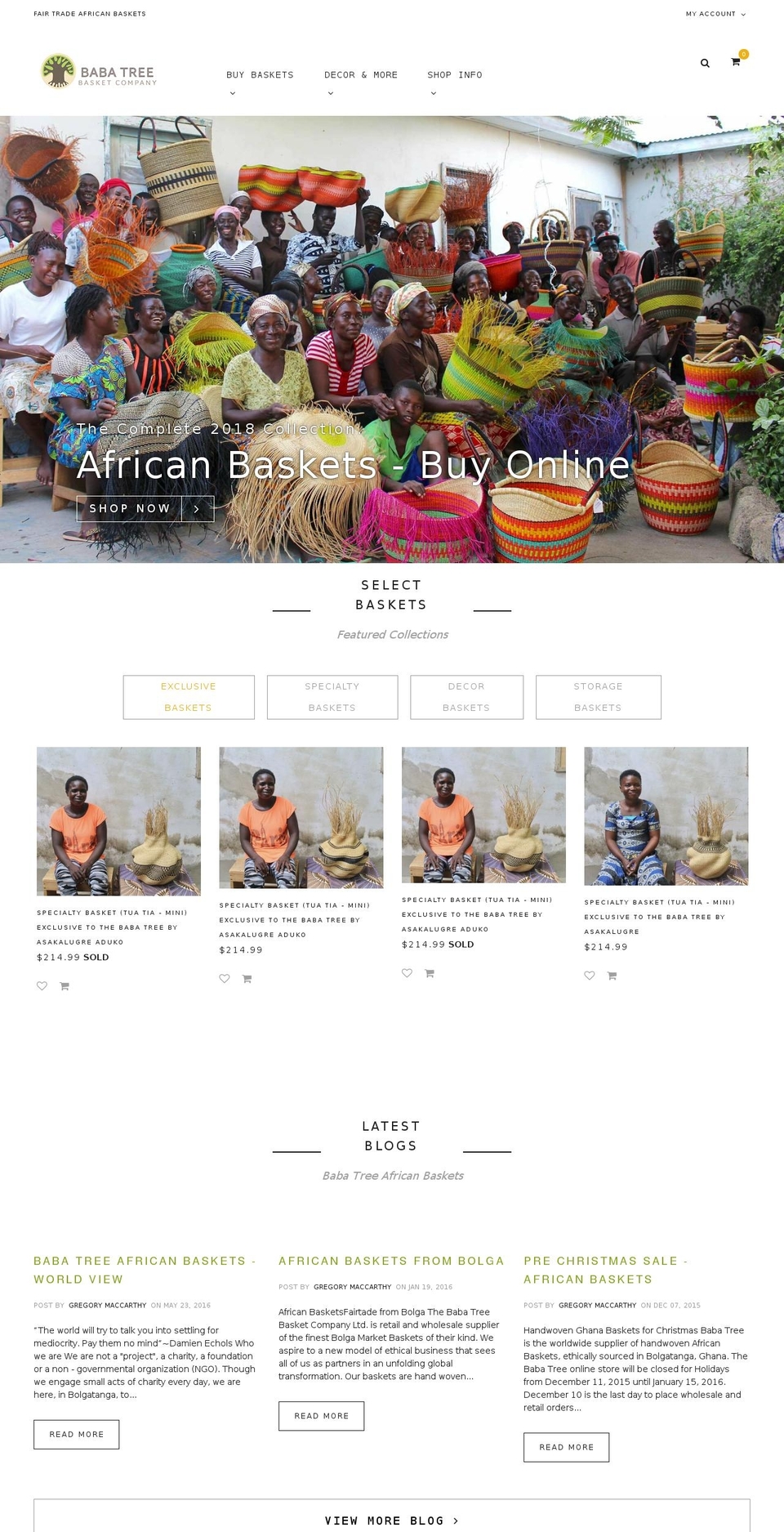 Baba Tree Shopify theme site example babatree.ca