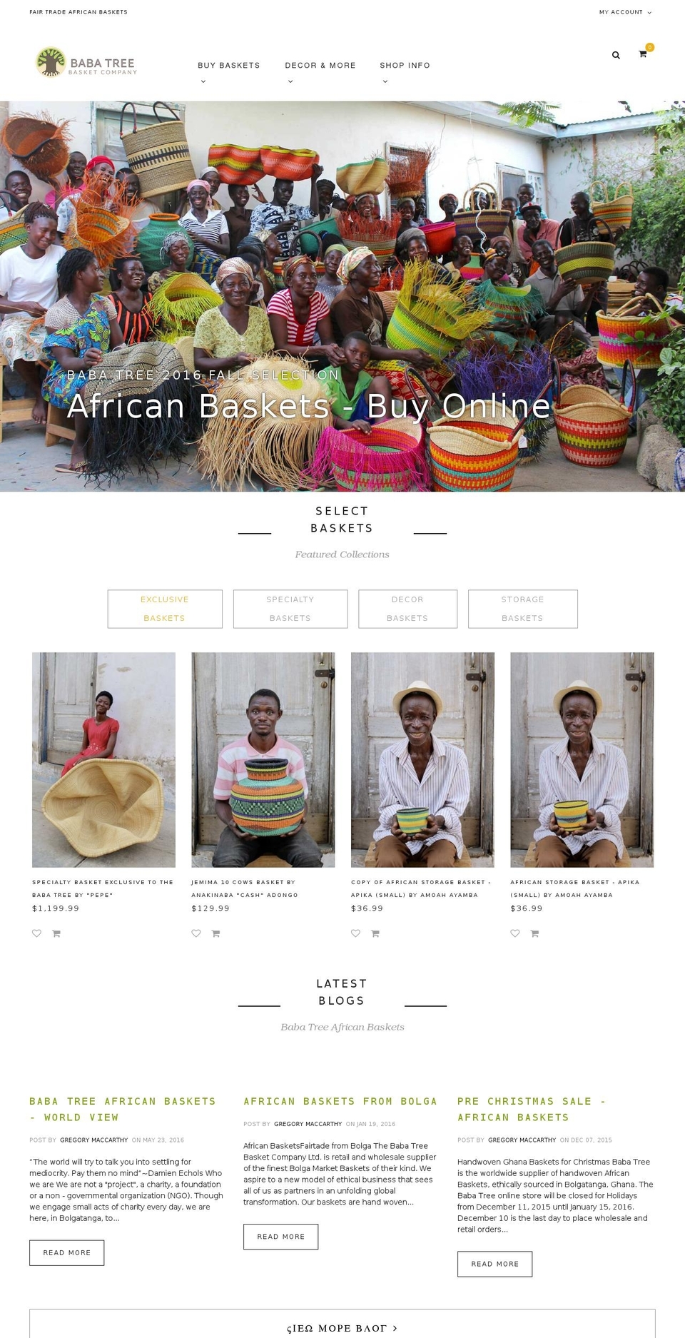 babatree.com shopify website screenshot