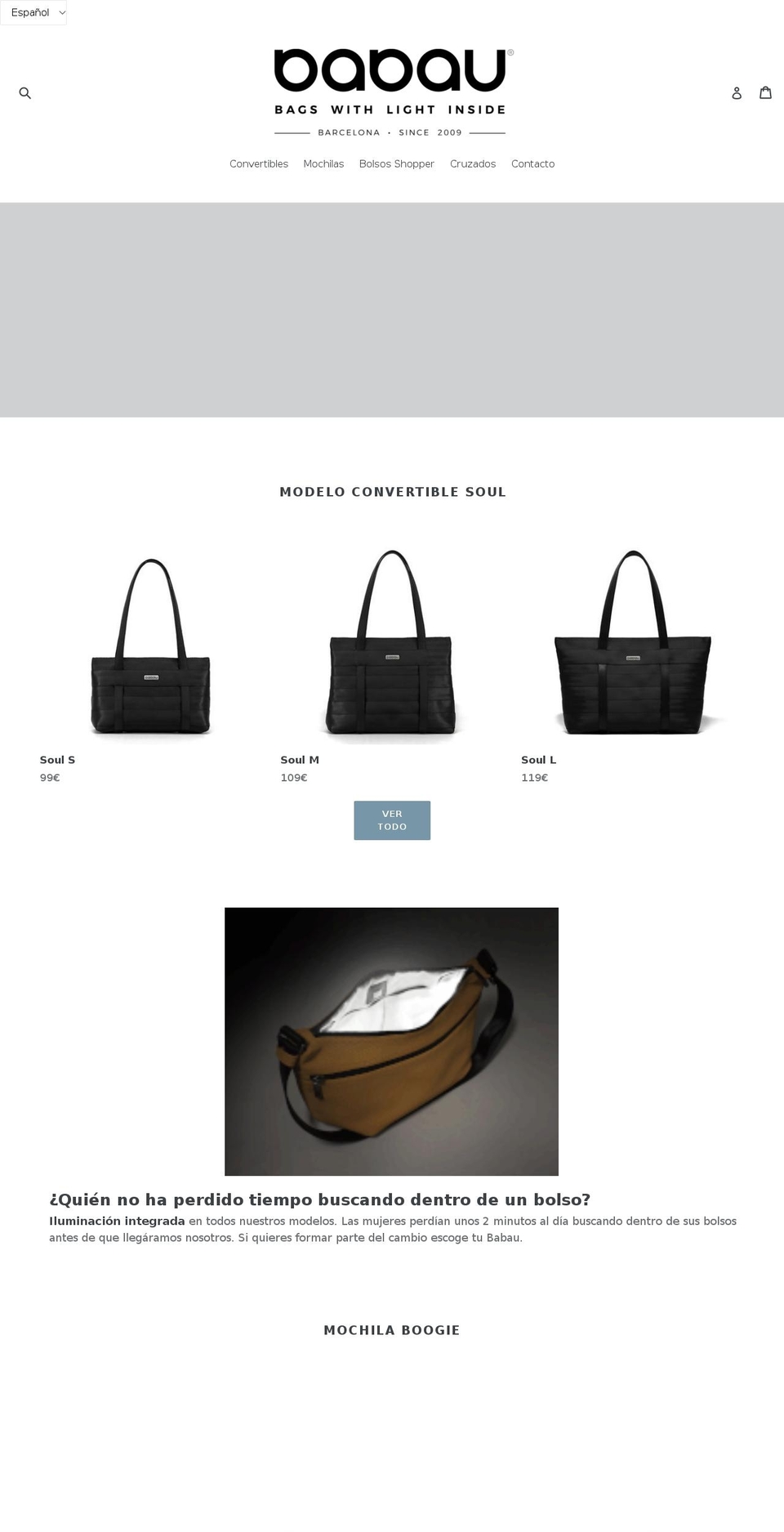 babau.cat shopify website screenshot