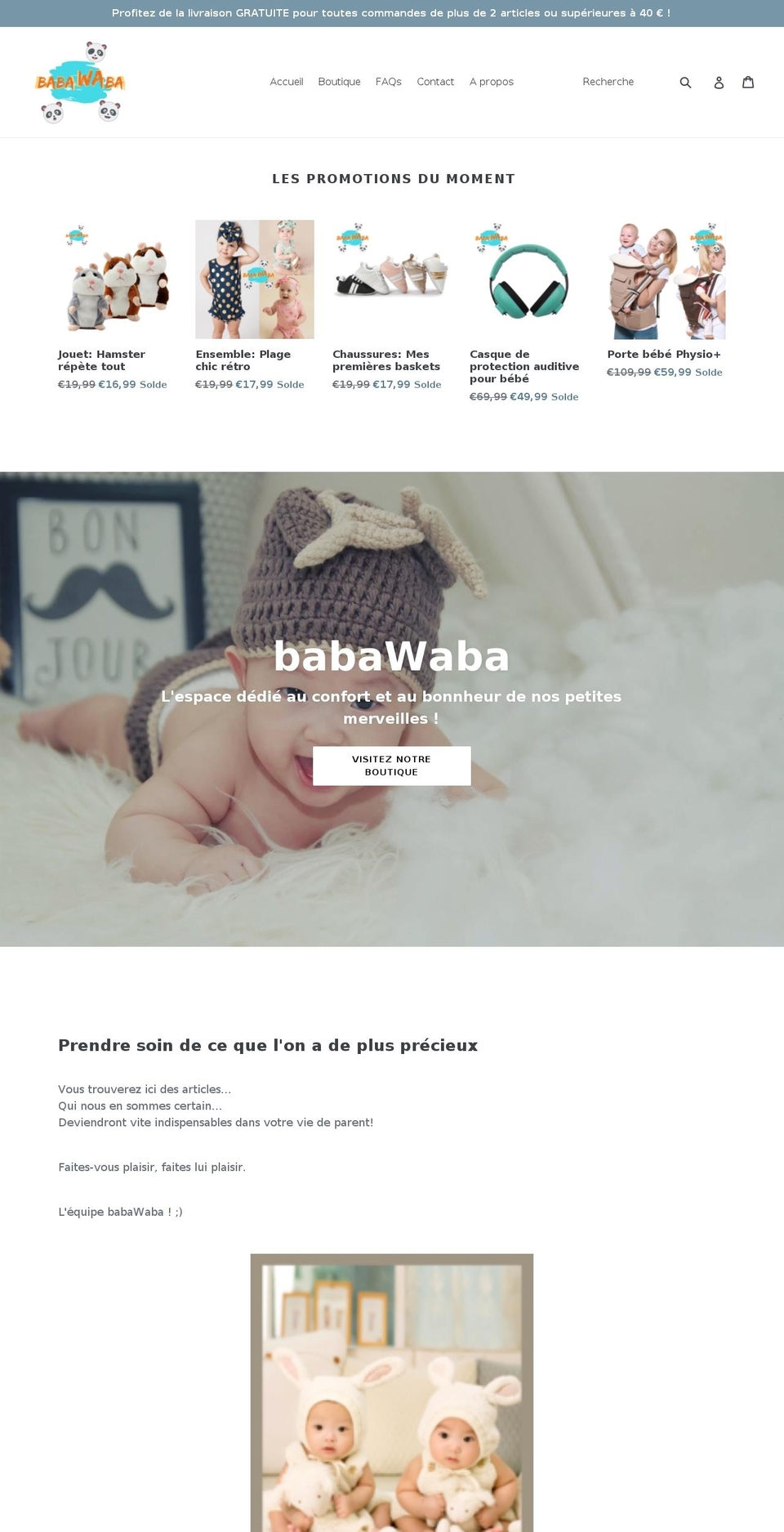 babawaba.com — Shopify storefront screenshot