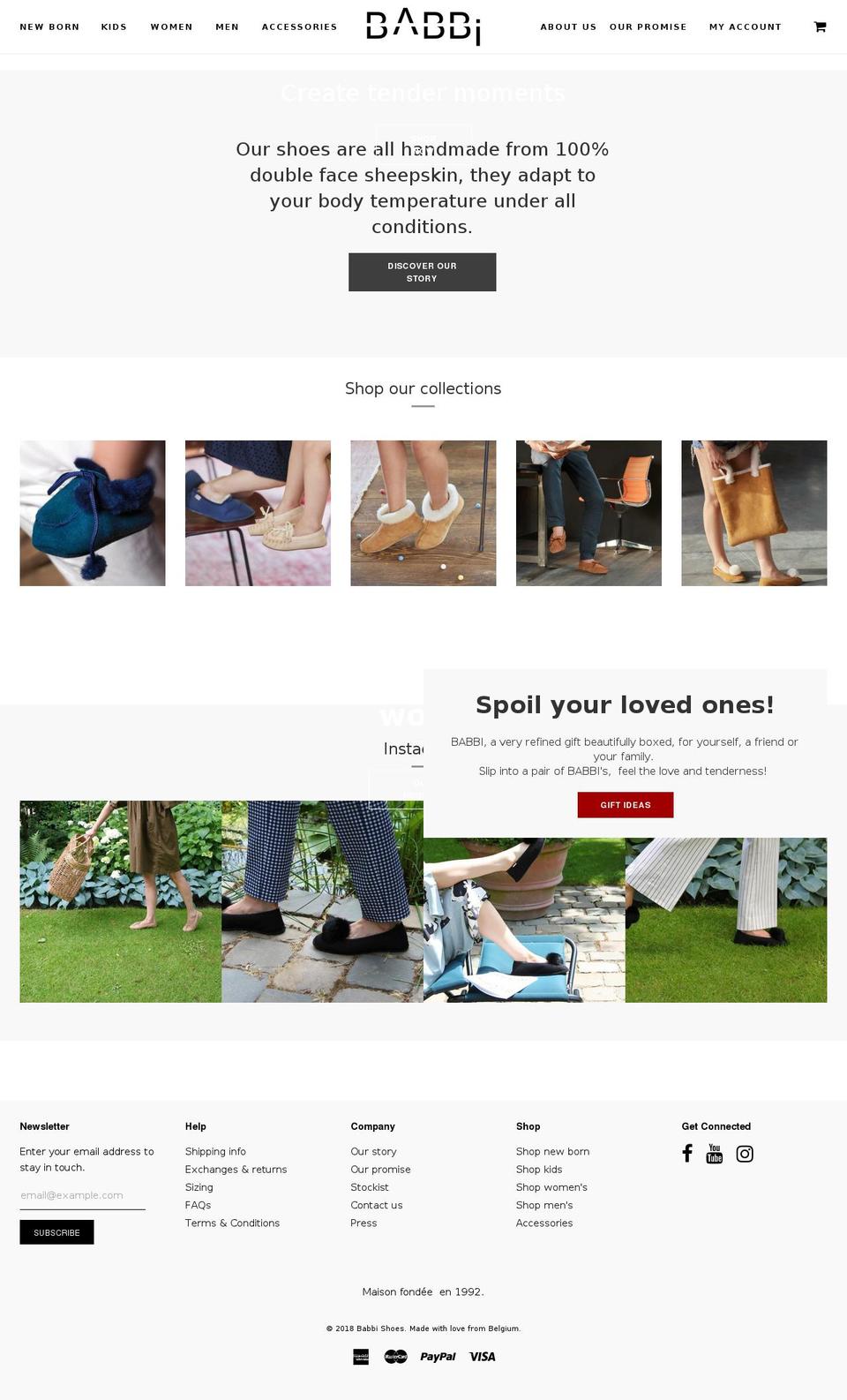 babbi.be shopify website screenshot