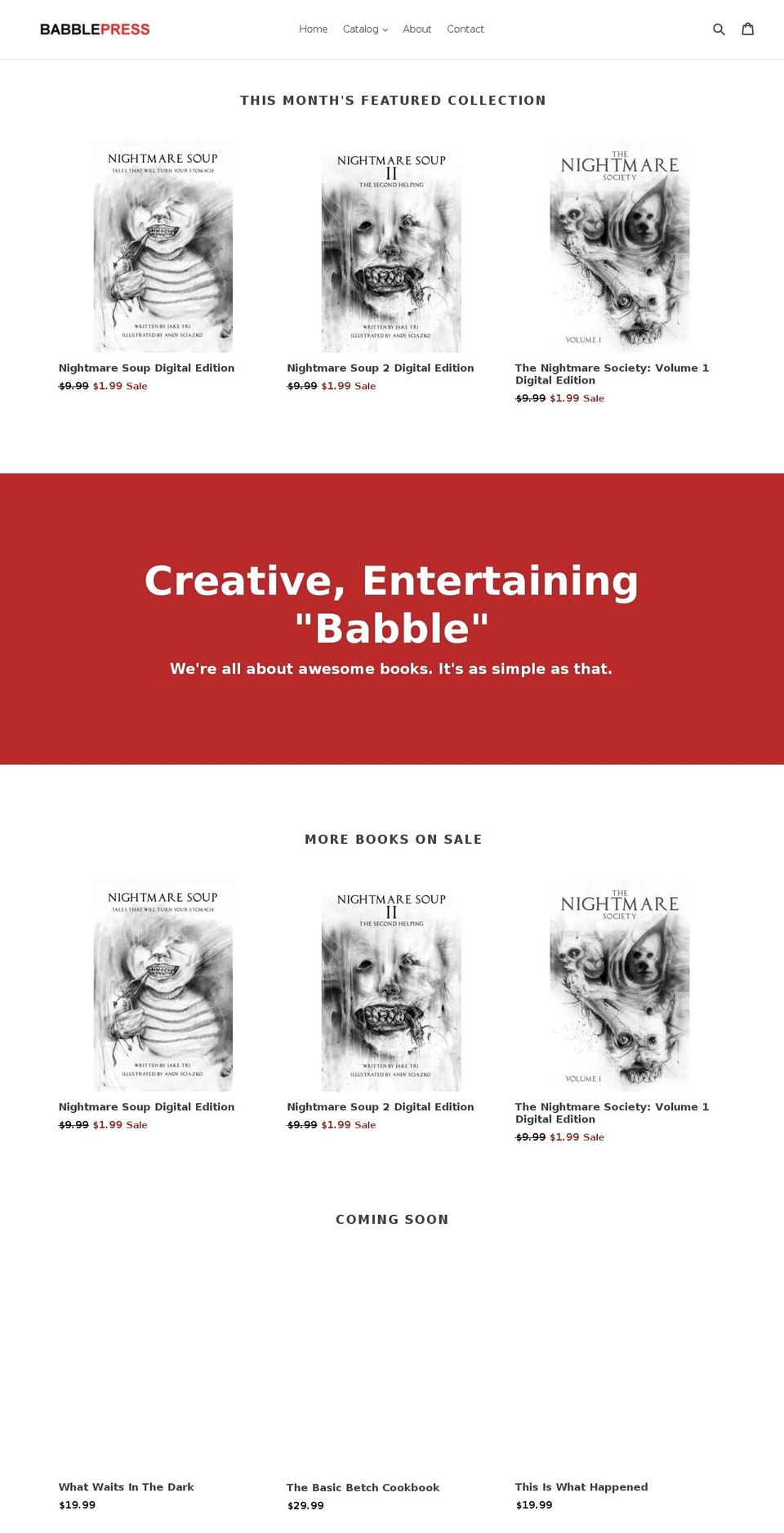 babblepress.com shopify website screenshot