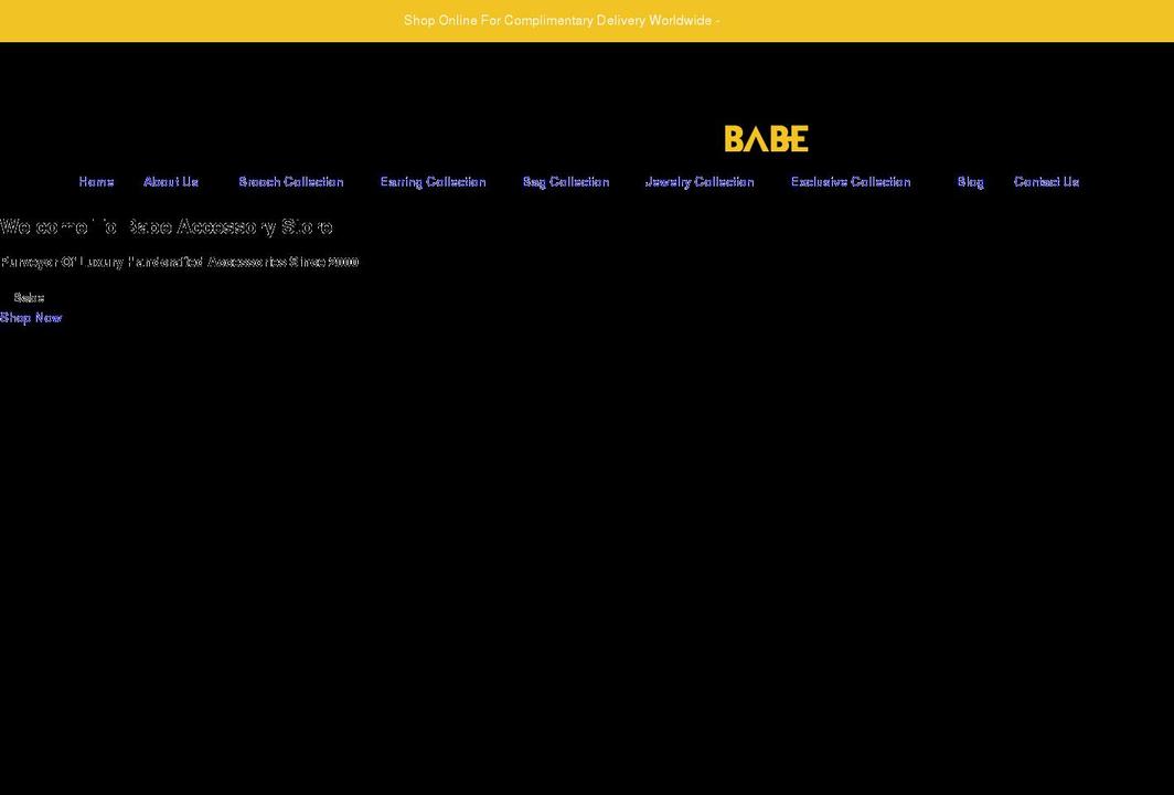 babe.com.hk shopify website screenshot