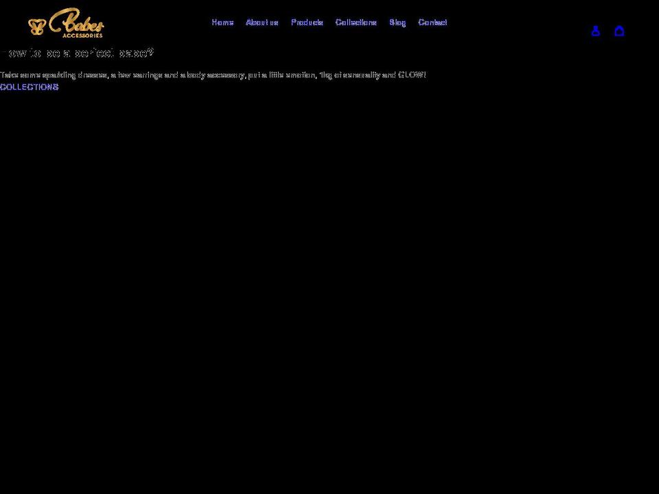 babesacc.com shopify website screenshot