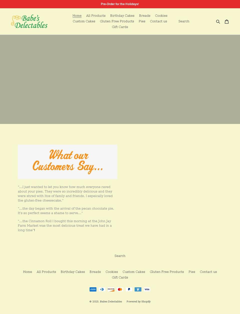 babesdelectables.com shopify website screenshot