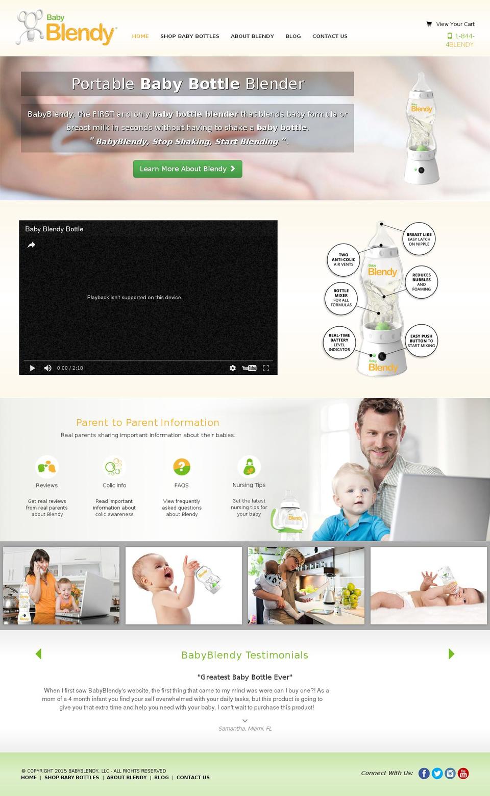 BabyBlendy Shopify theme site example babieblendie.com