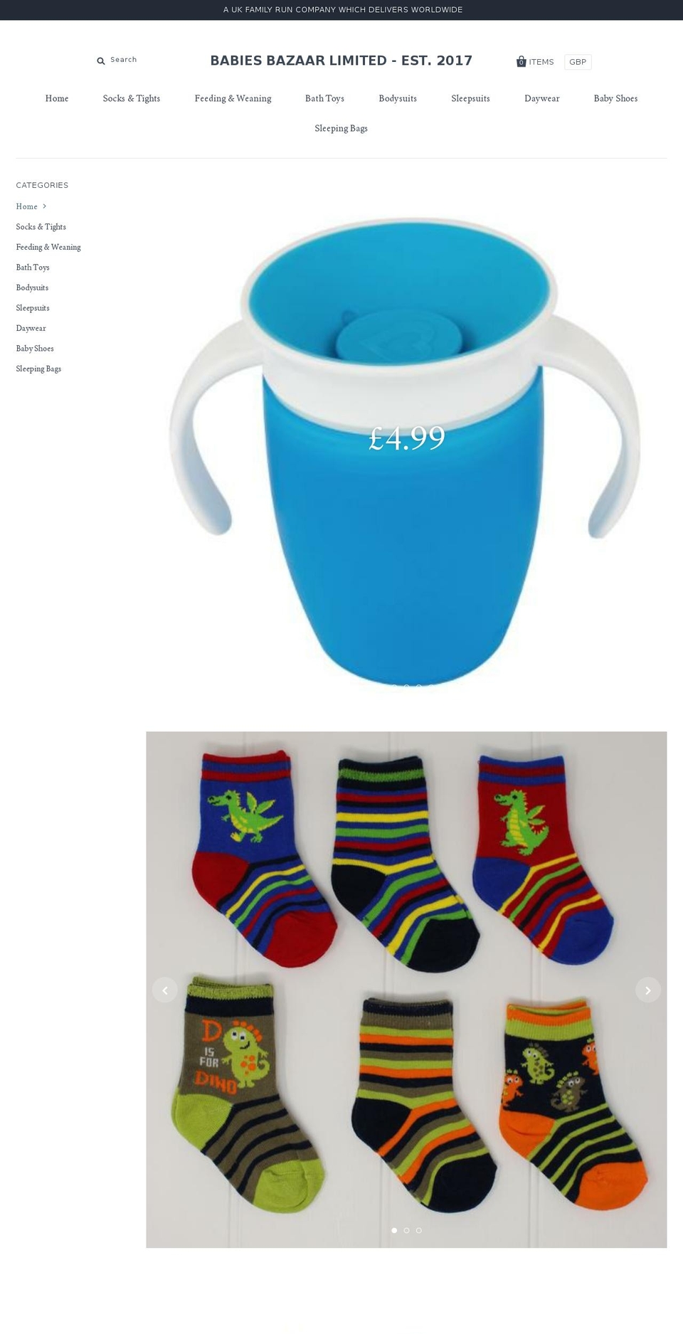 babies-bazaar.com shopify website screenshot