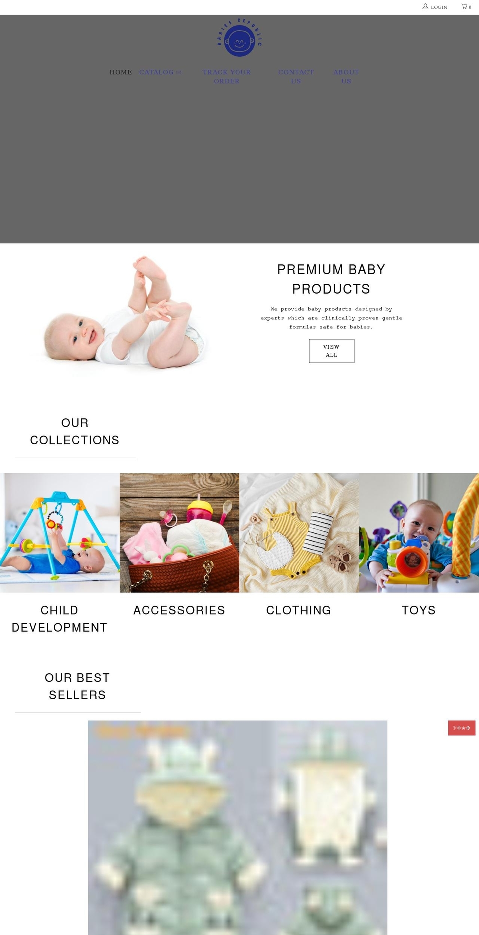 NEW Shopify theme site example babiesrepublic.com