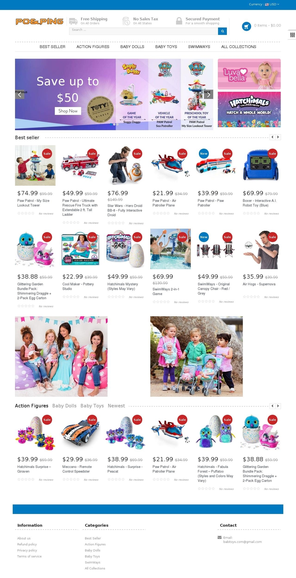 babitoys.com — Shopify storefront screenshot