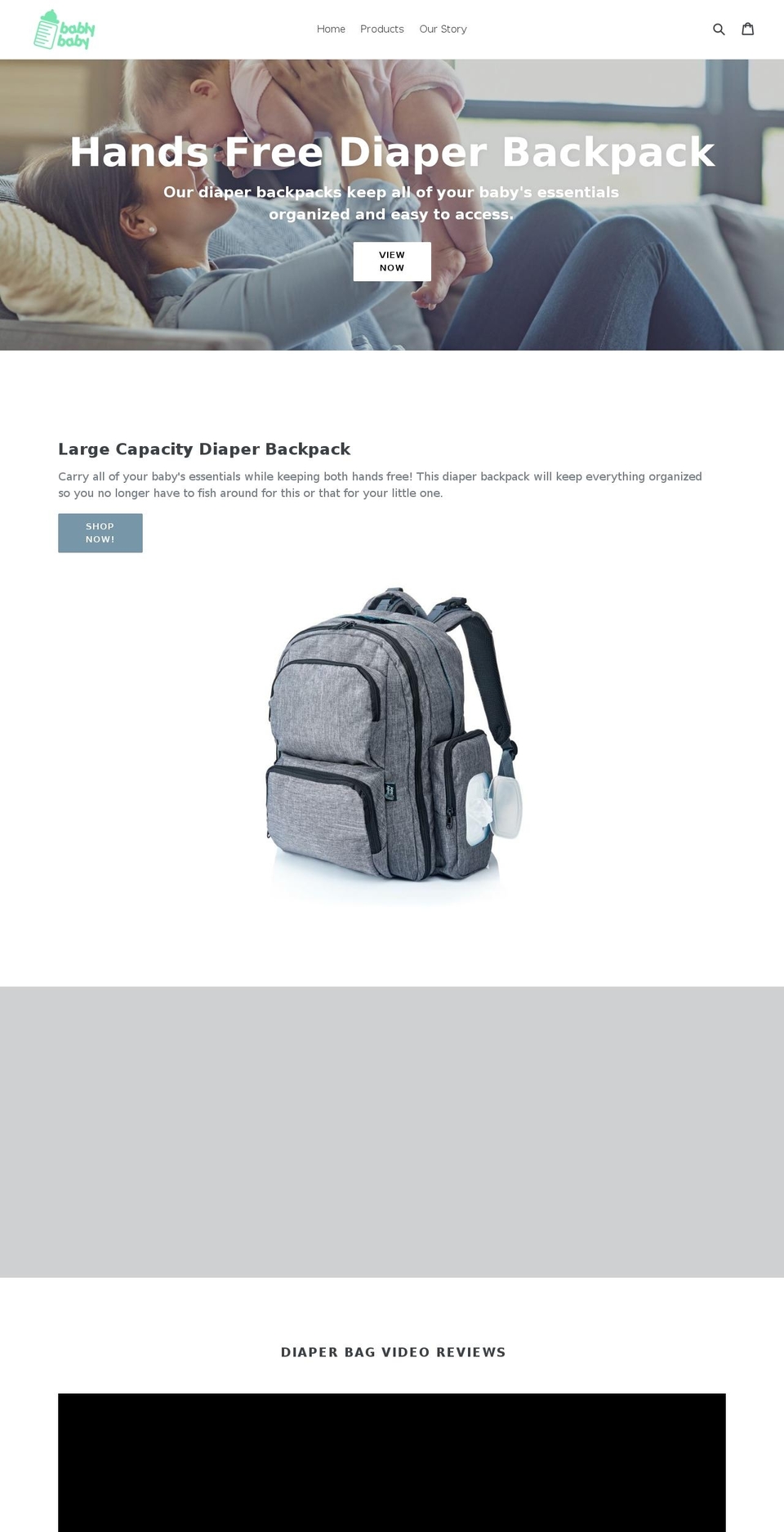 bablybaby.com — Shopify storefront screenshot