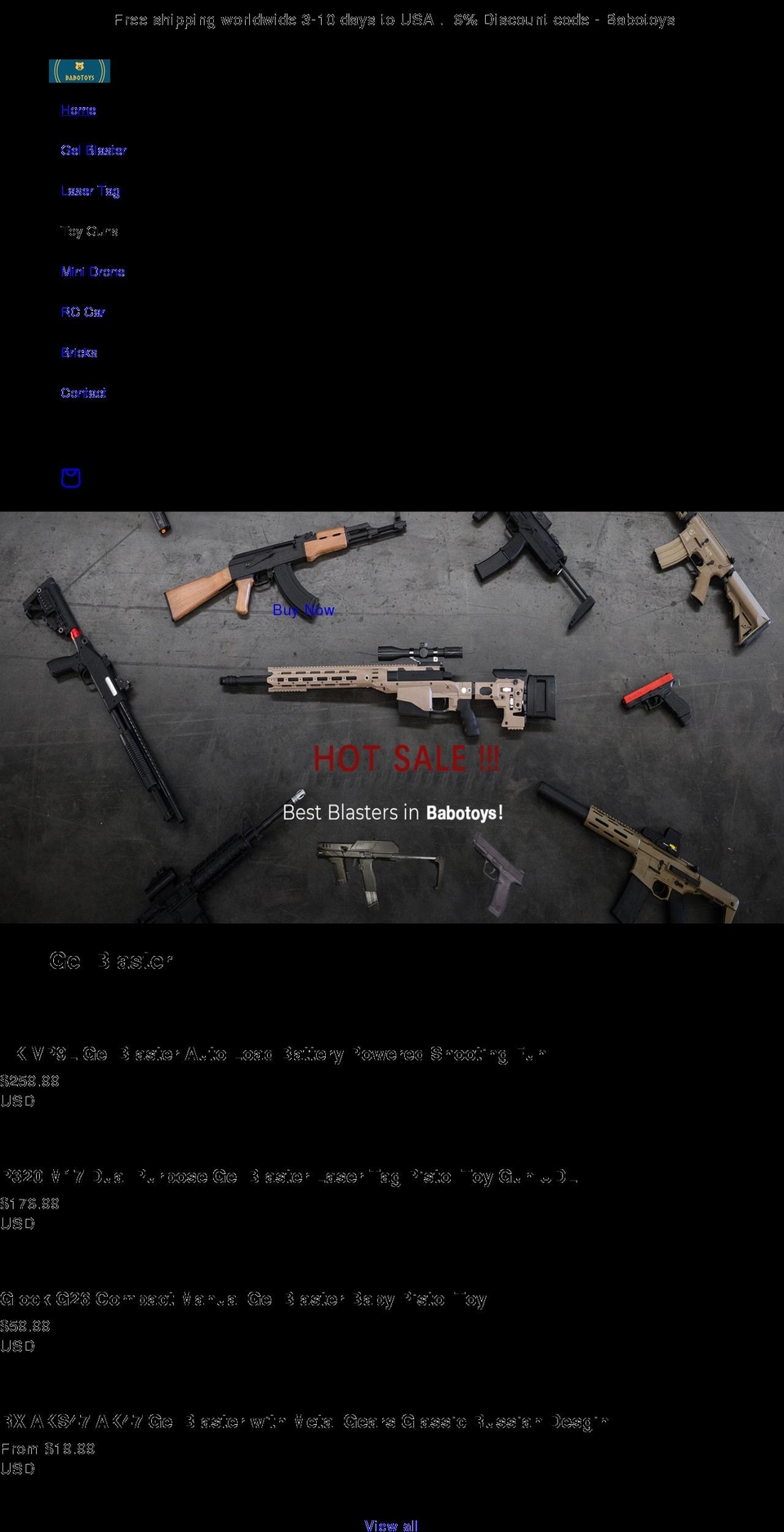 babotoys.com shopify website screenshot