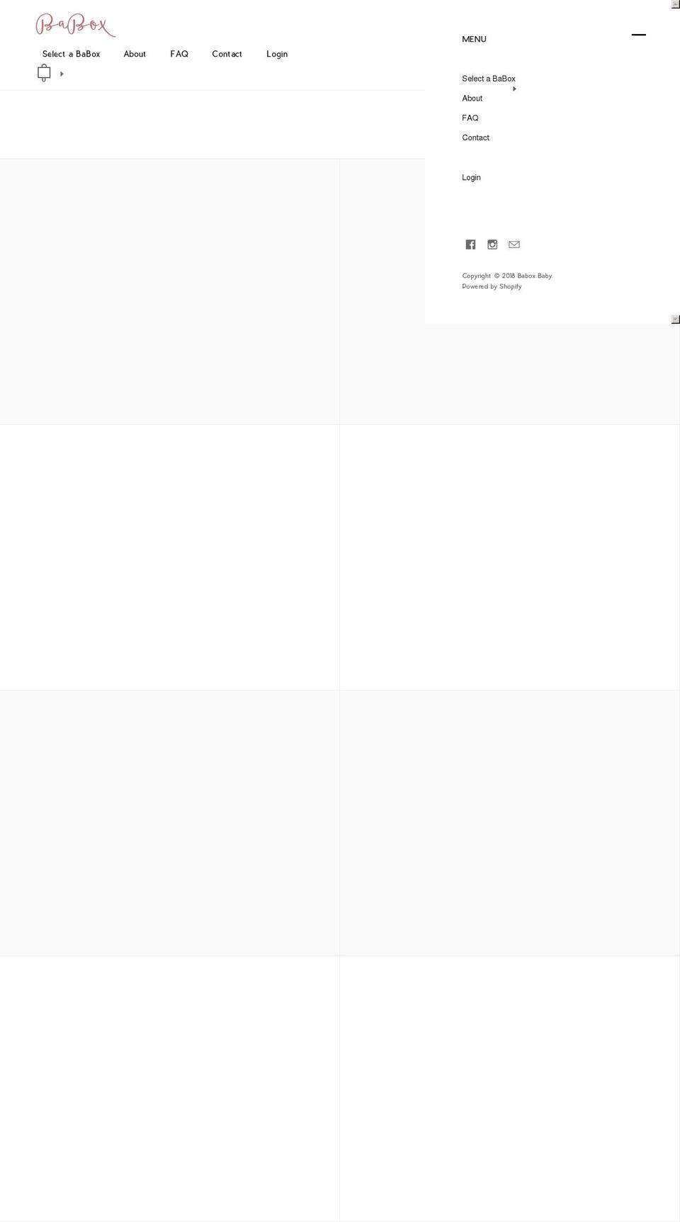 baboxbaby.com — Shopify storefront screenshot
