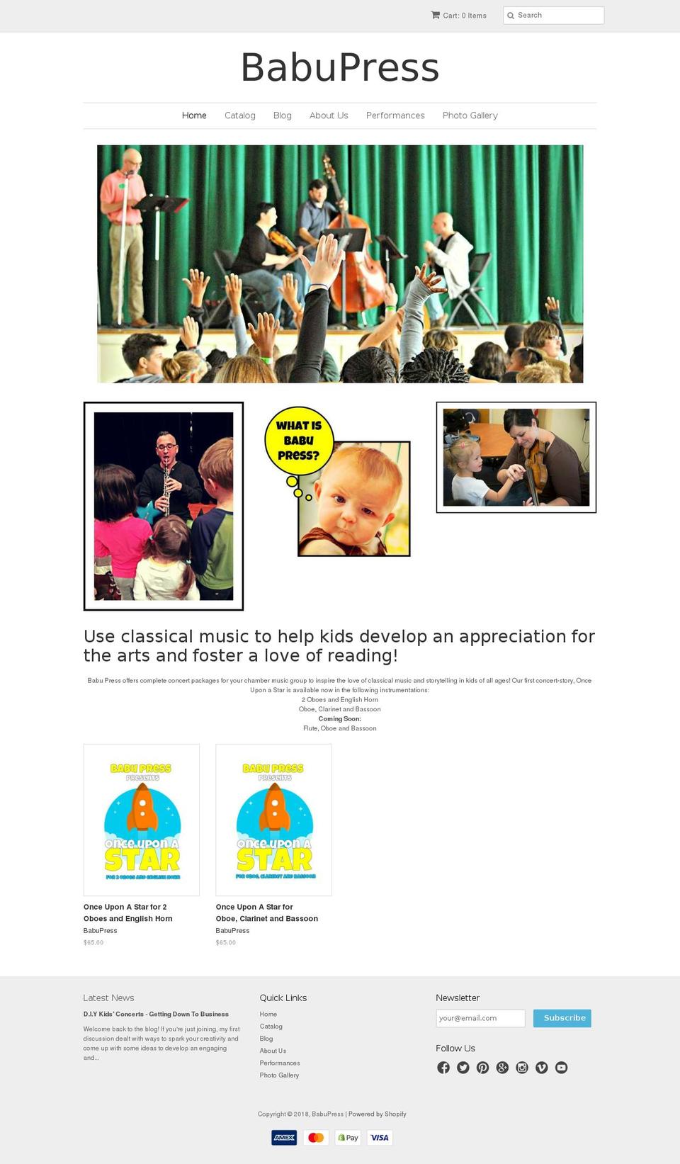 babupress.com shopify website screenshot