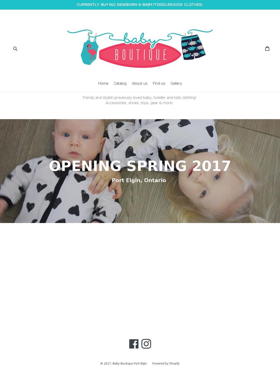 baby-boutique.ca shopify website screenshot