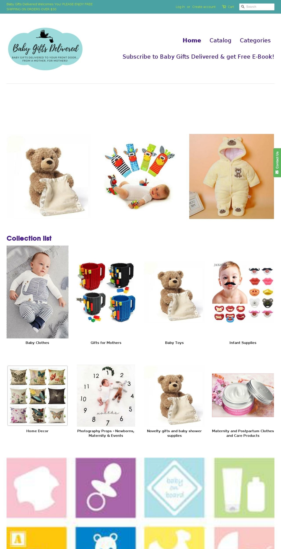 baby-gifts-delivered.com — Shopify storefront screenshot