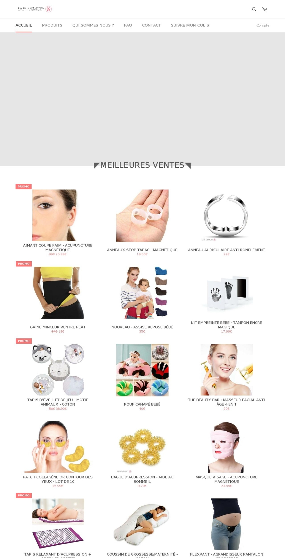 baby-memory.com — Shopify storefront screenshot