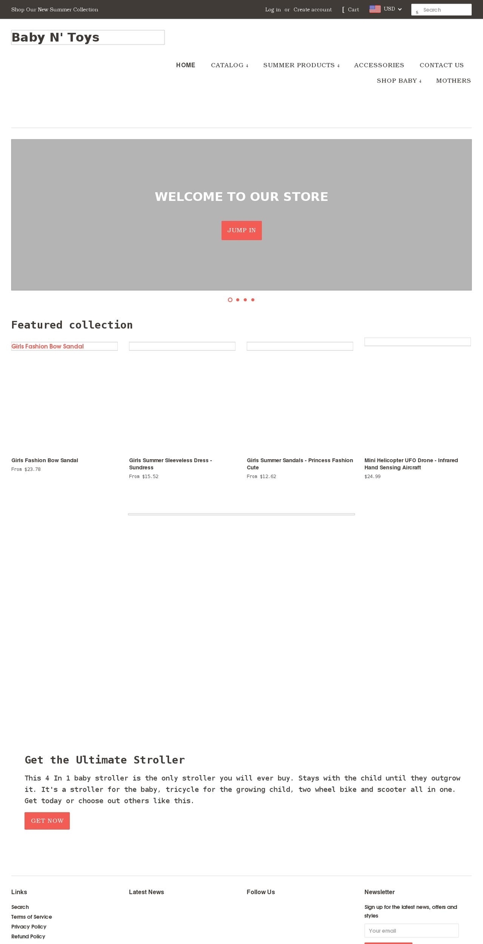 baby-n-toys.com shopify website screenshot