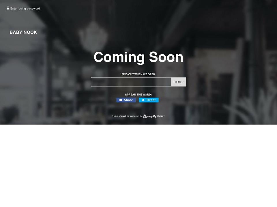 baby-nook.com — Shopify storefront screenshot