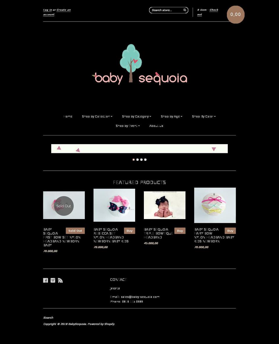 baby-sequoia.com — Shopify storefront screenshot