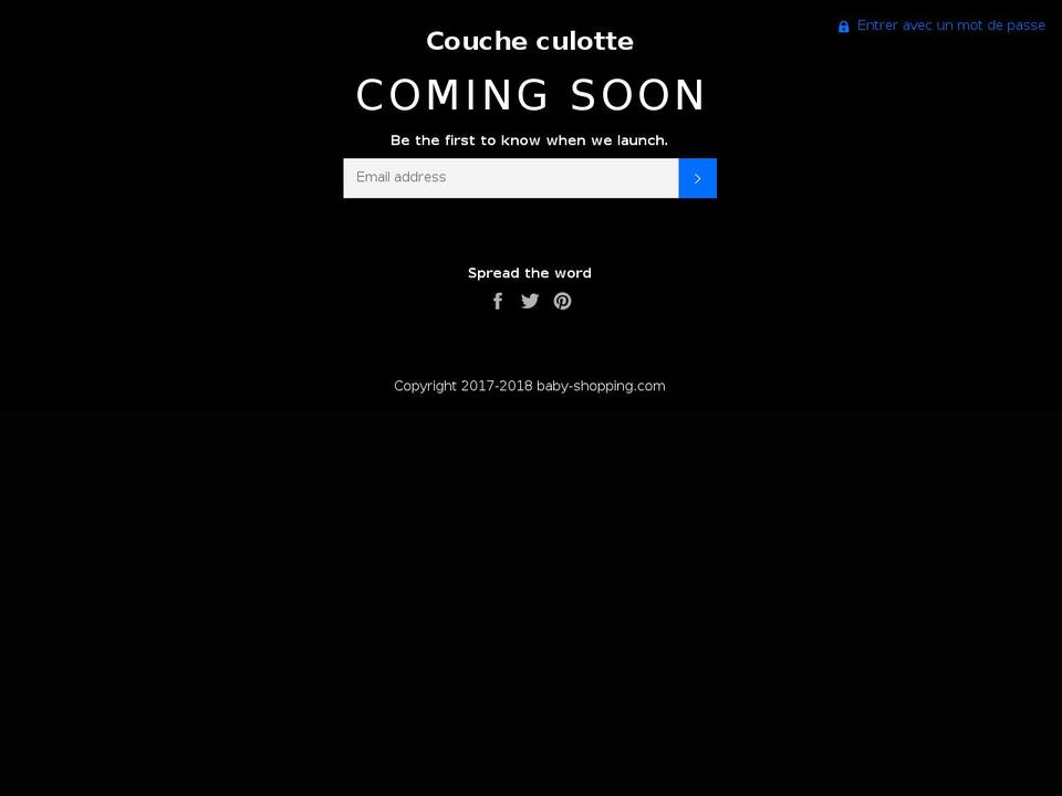 baby-shoping.com — Shopify storefront screenshot