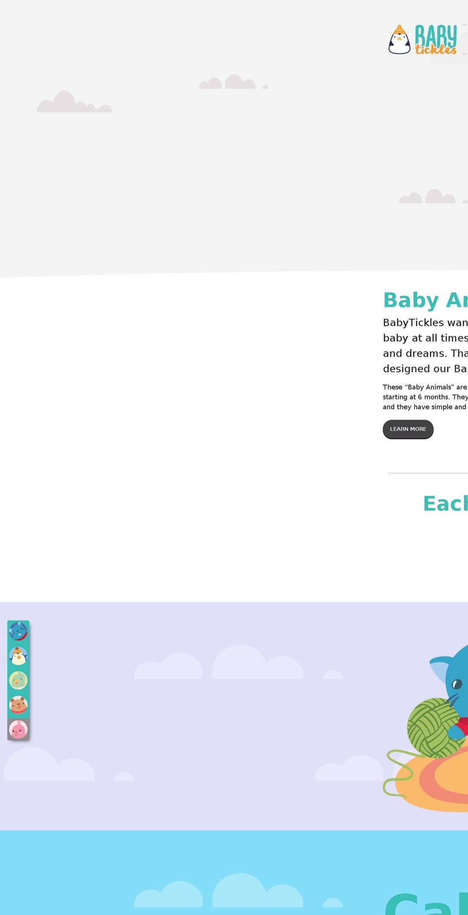 baby-tickles.com shopify website screenshot