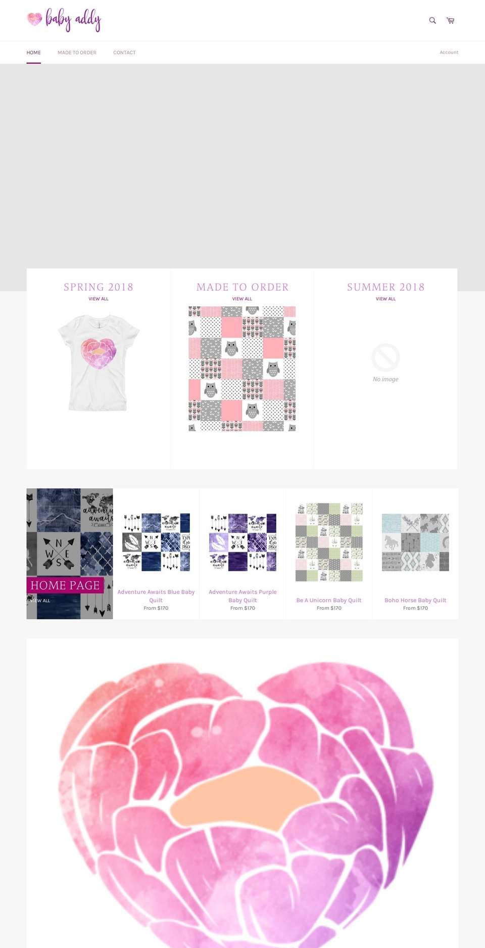 babyaddy.com shopify website screenshot