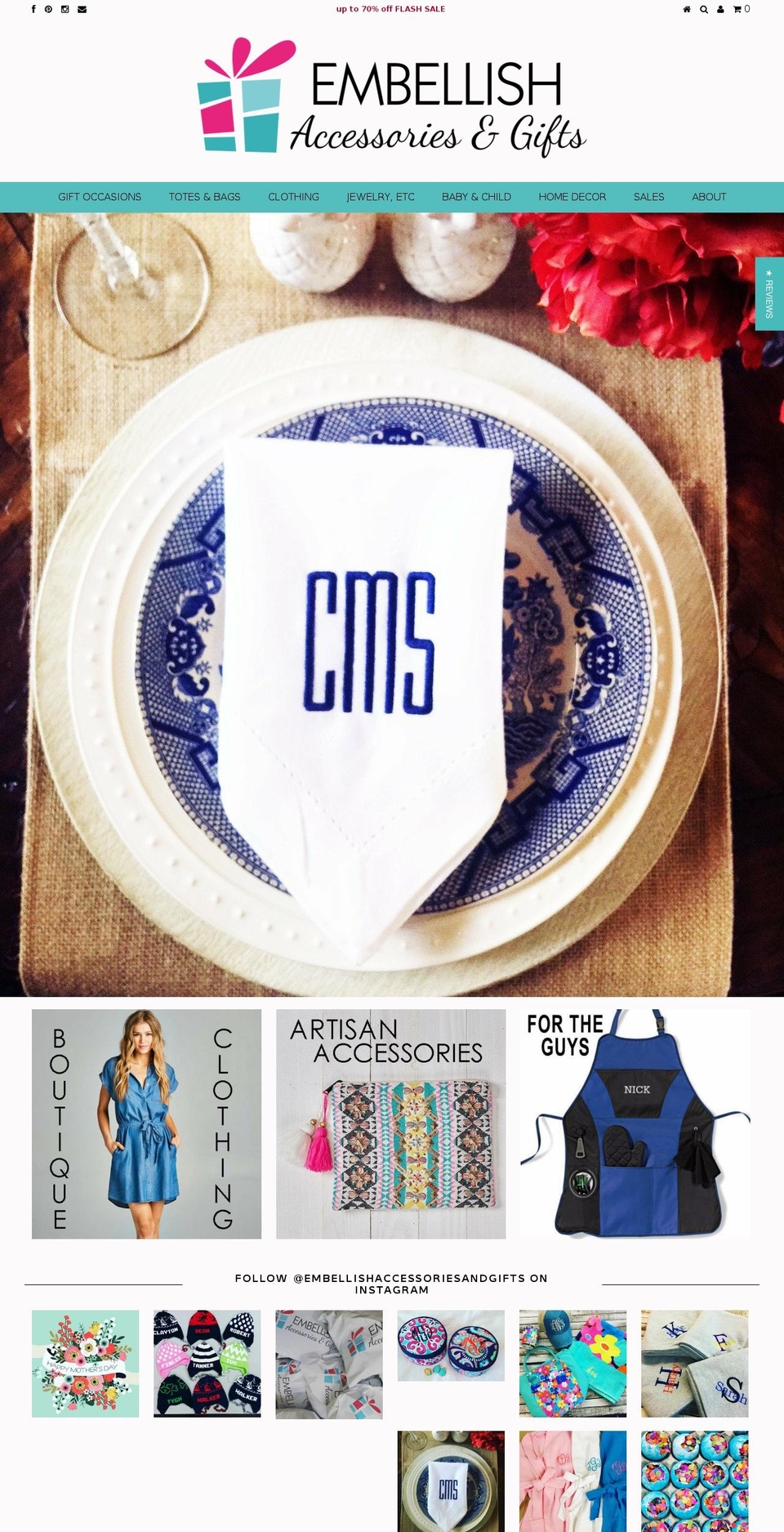 babyandchildmonogram.com shopify website screenshot