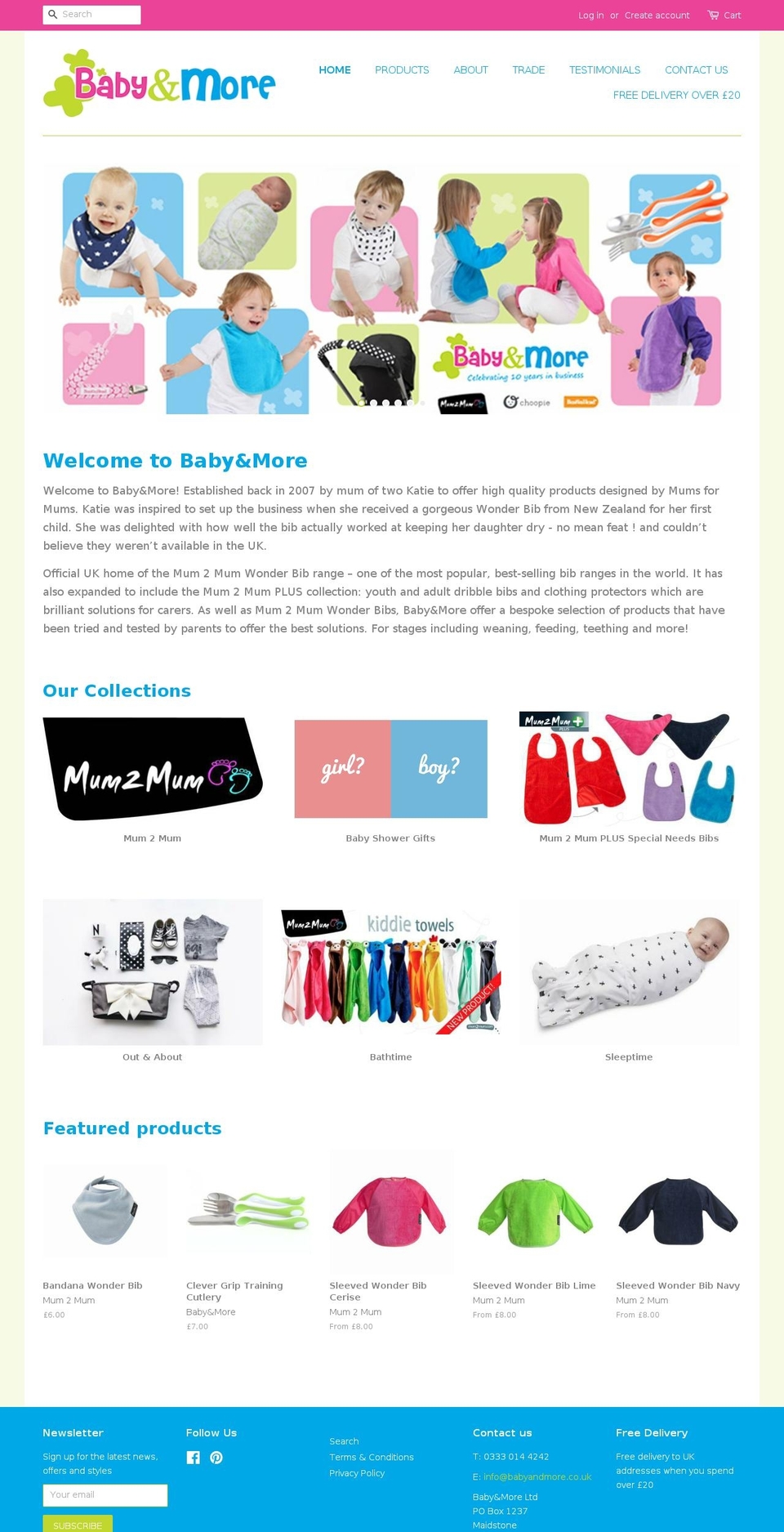 babyandmore.co.uk shopify website screenshot