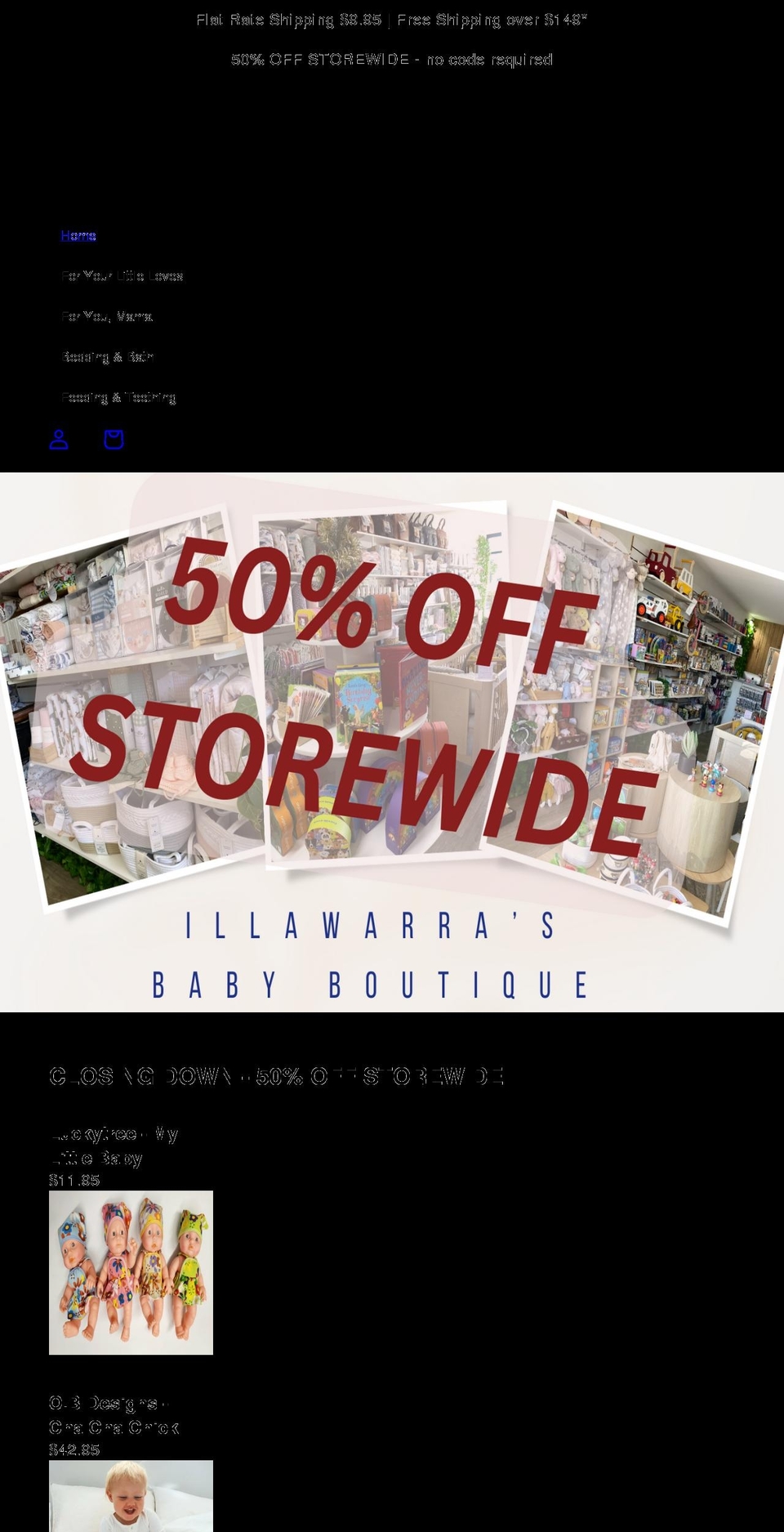 babyandthebeanstalk.com.au shopify website screenshot
