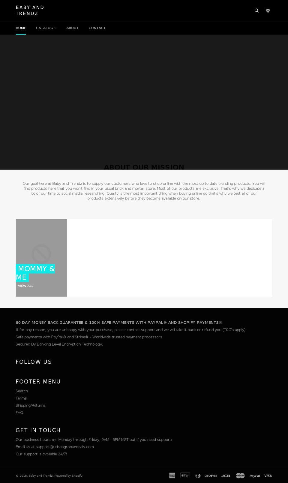 babyandtrendz.com — Shopify storefront screenshot