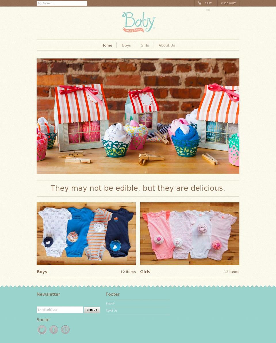 babybakeshop.com shopify website screenshot