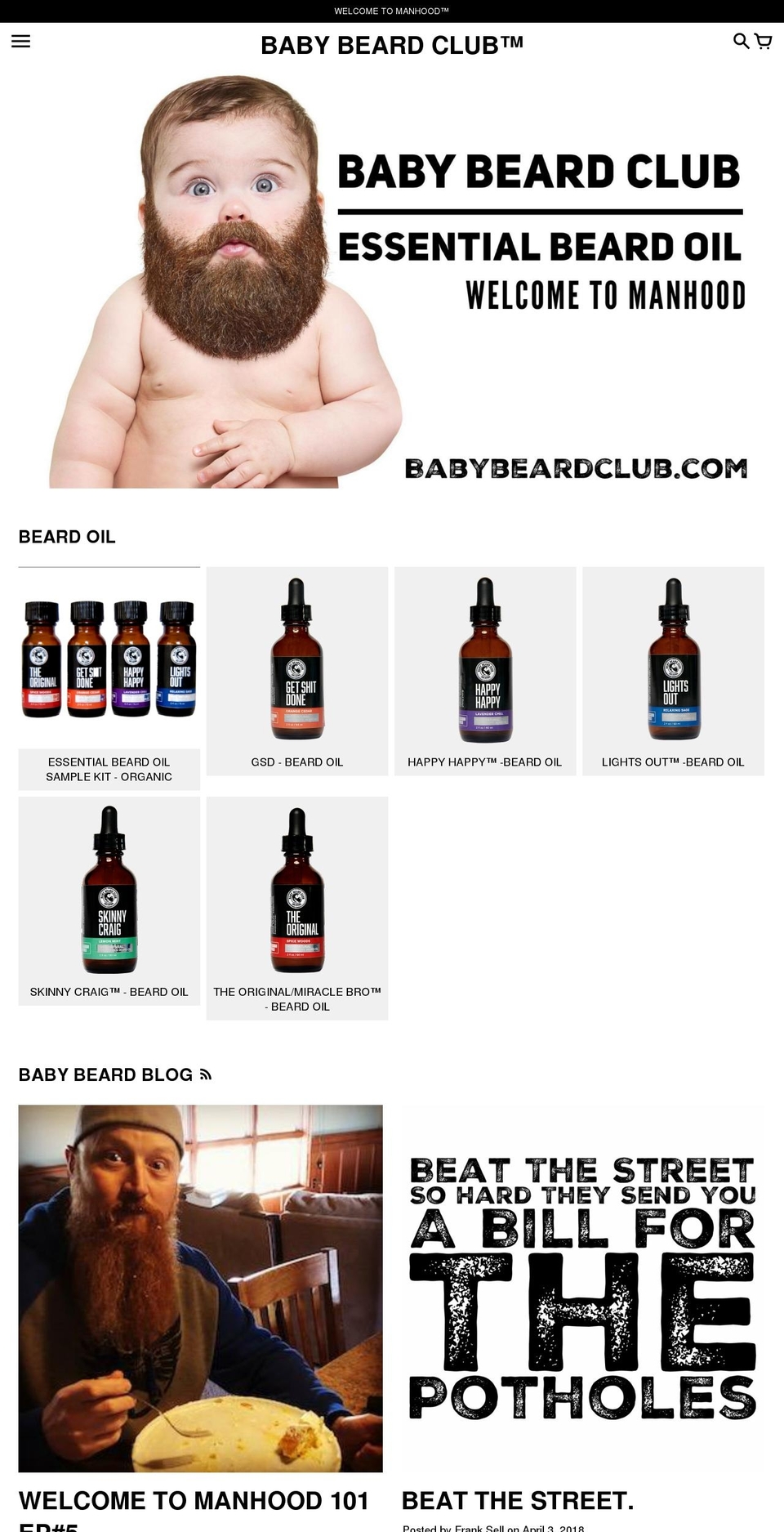 babybeard.com — Shopify storefront screenshot
