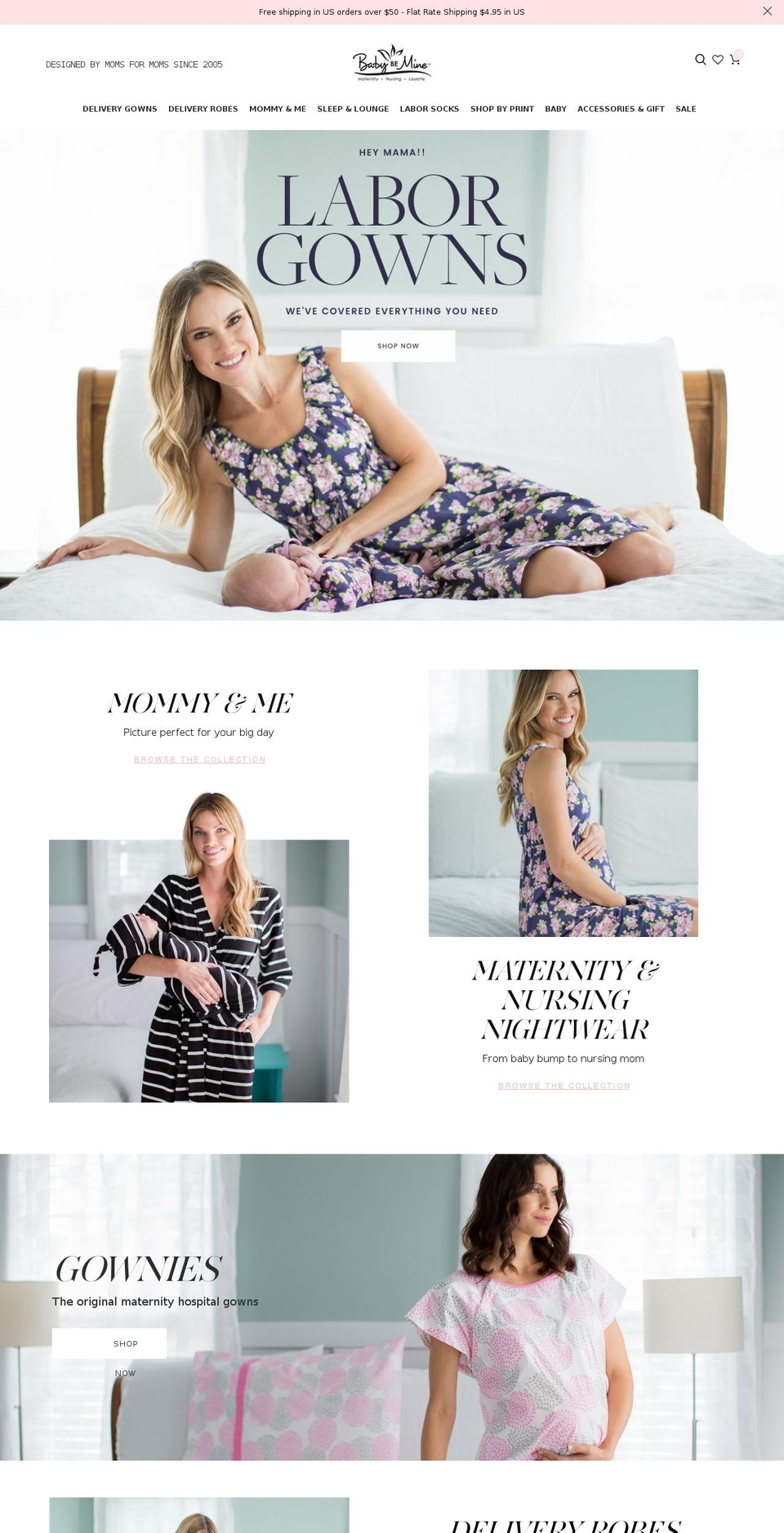 Baby Be Mine 4-2018 Shopify theme site example babybemine.net