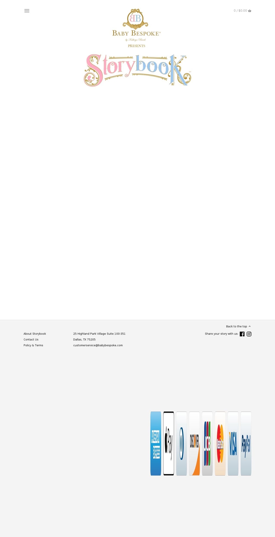 babybespoke.com shopify website screenshot