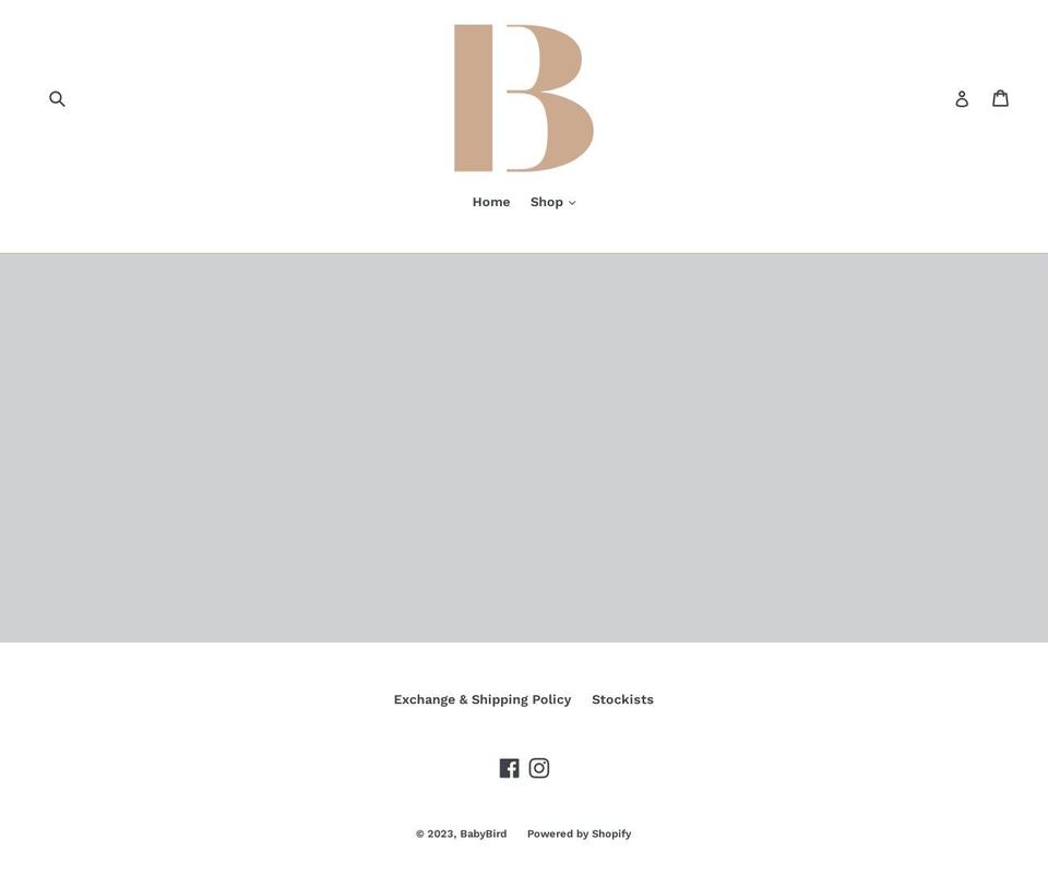 babybird.com.au shopify website screenshot