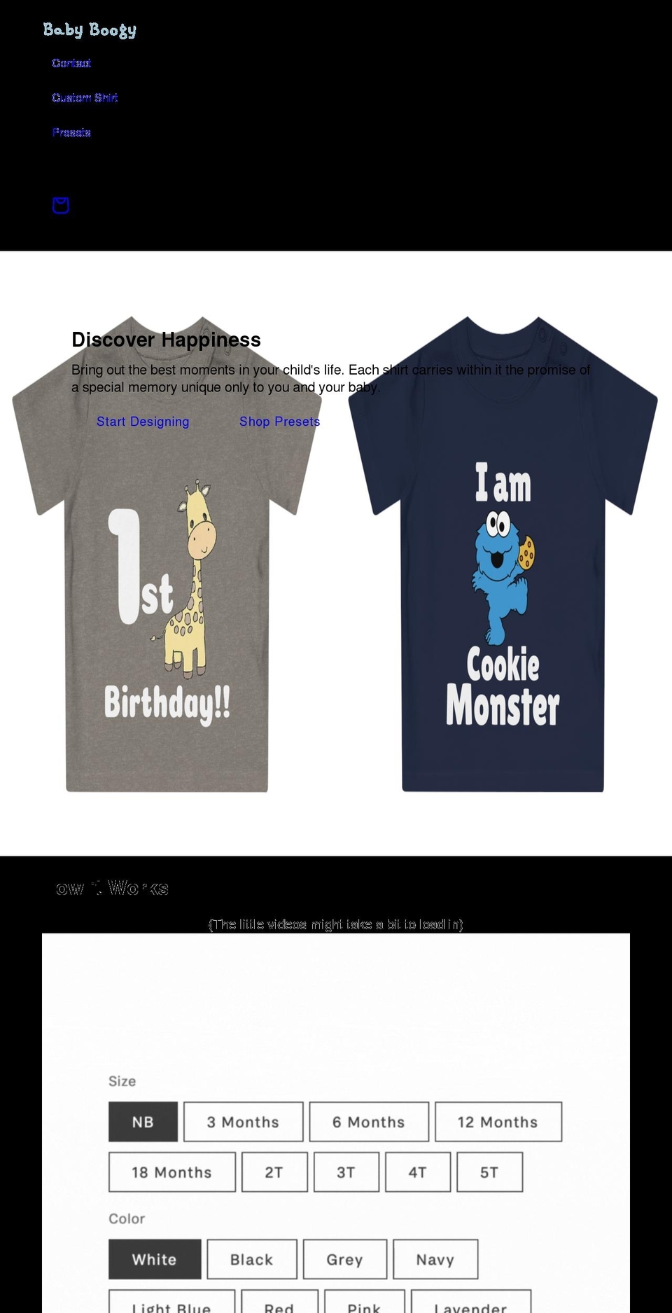 babyboogy.com shopify website screenshot