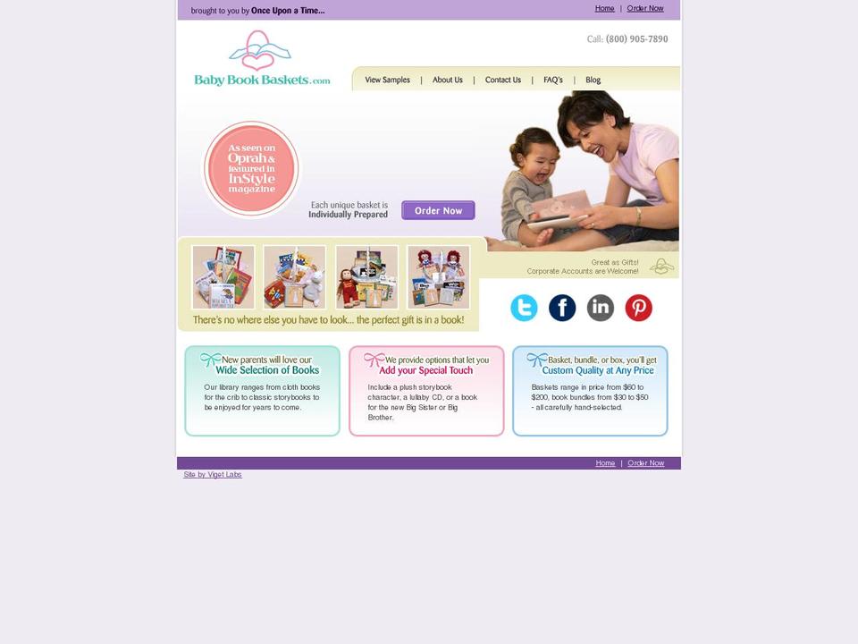 babybookbaskets.com shopify website screenshot