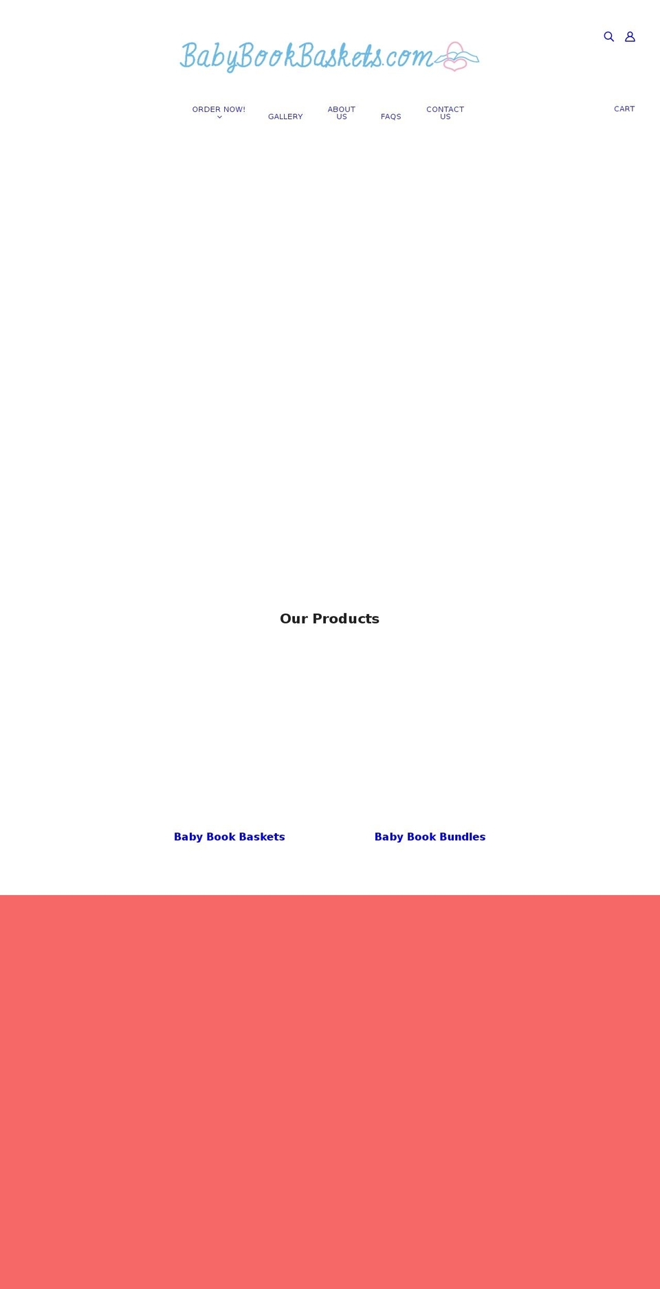 babybookbaskets.net shopify website screenshot