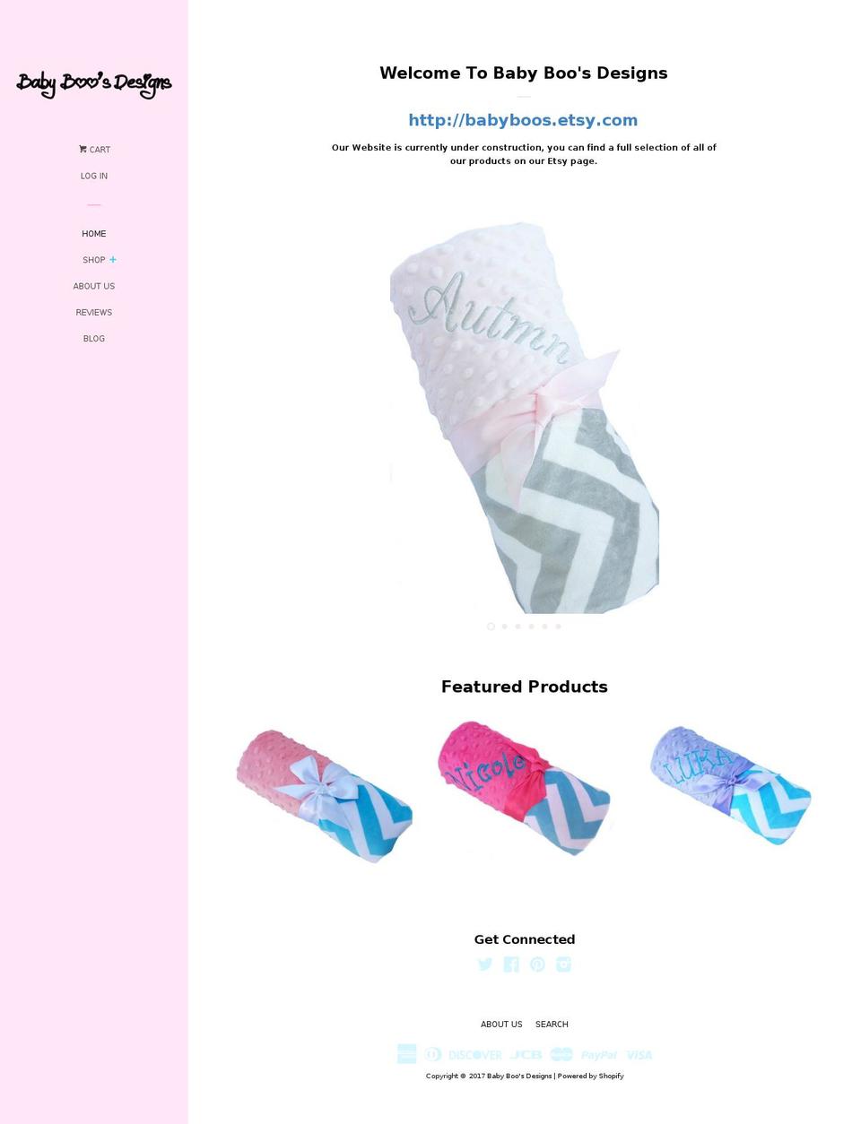 babyboosdesigns.com shopify website screenshot