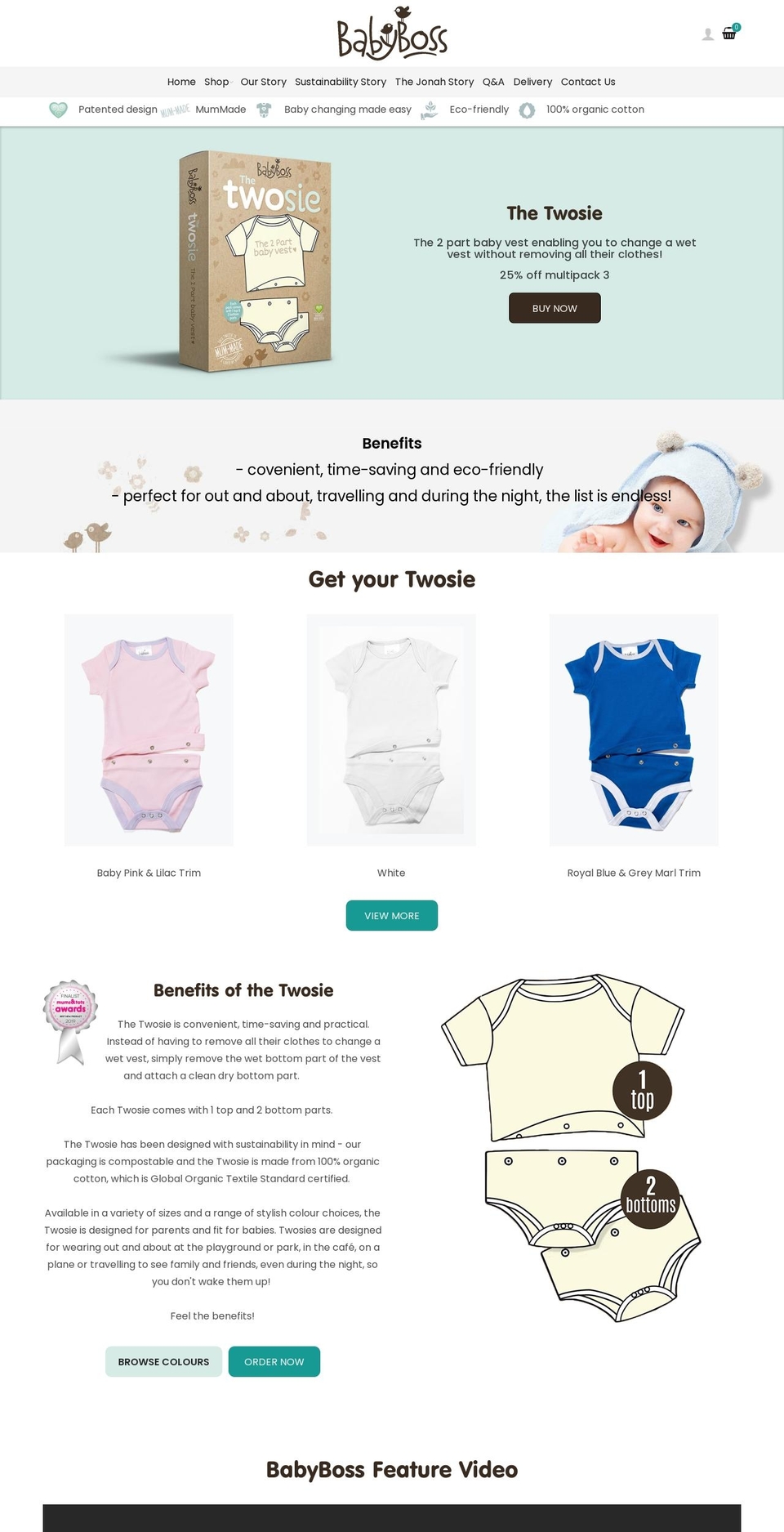 babybossonline.com shopify website screenshot