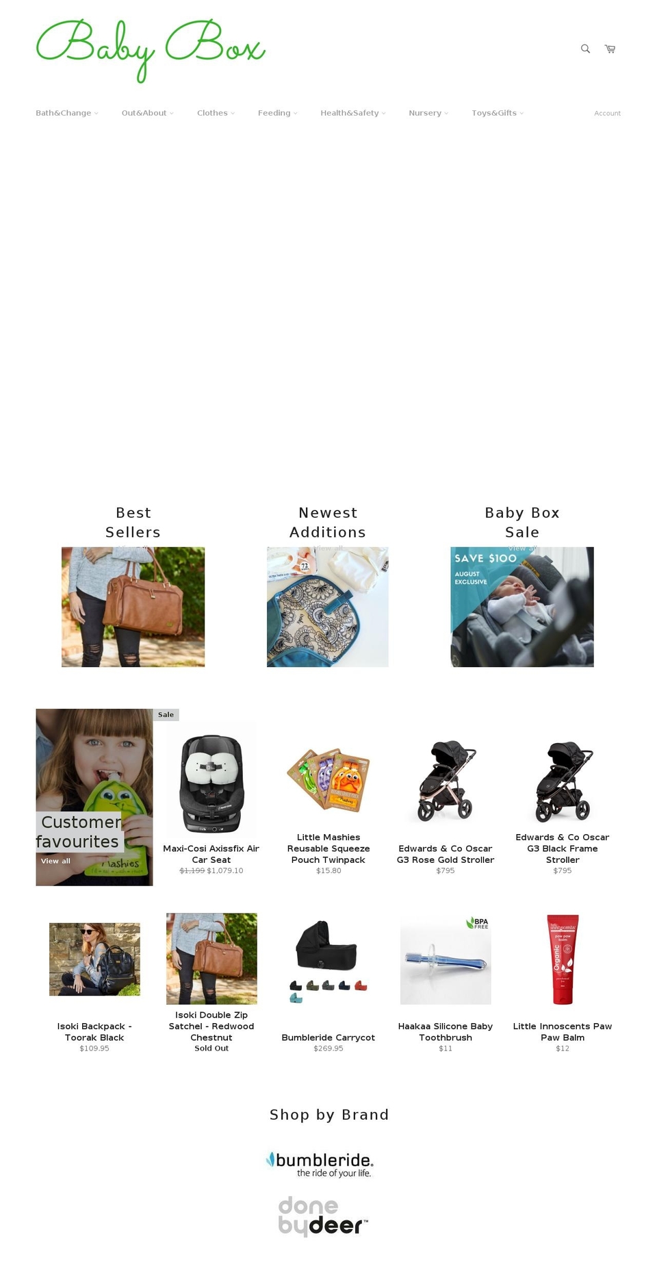 babybox.co.nz shopify website screenshot