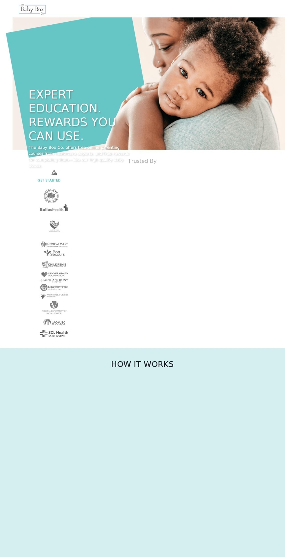 babyboxcollege.com shopify website screenshot