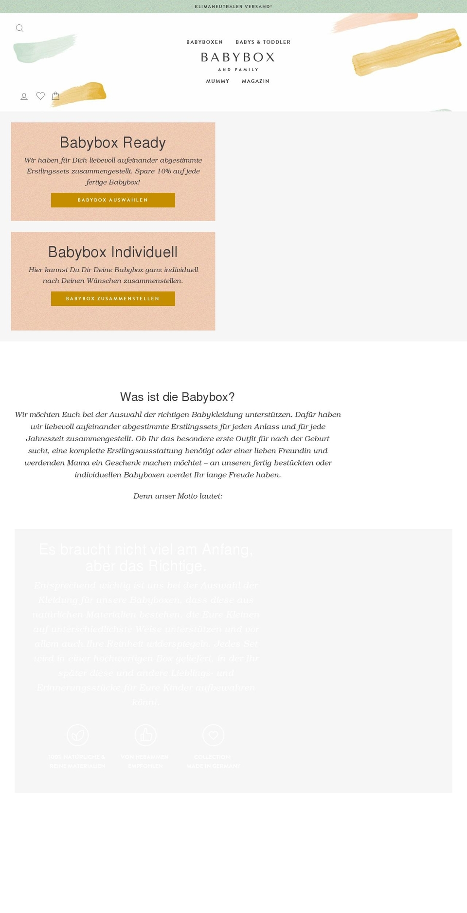 babyboxfamily.com shopify website screenshot