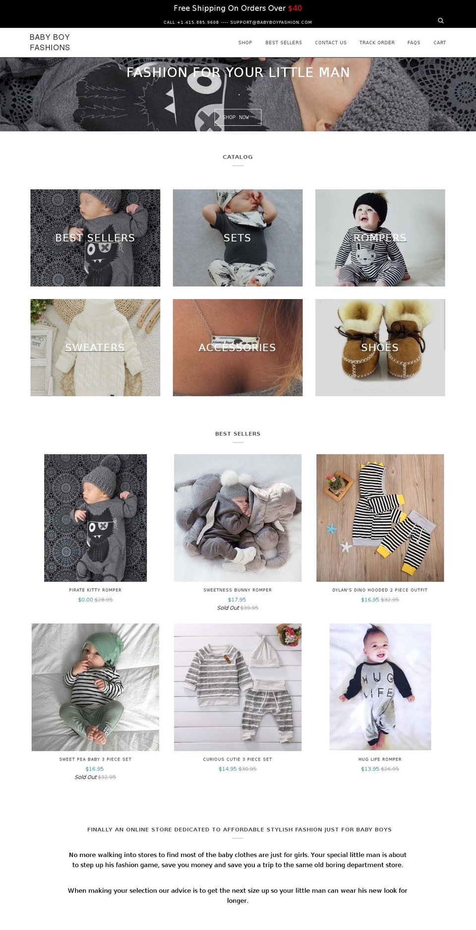 Dans v3 Shopify theme site example babyboyfashion.com