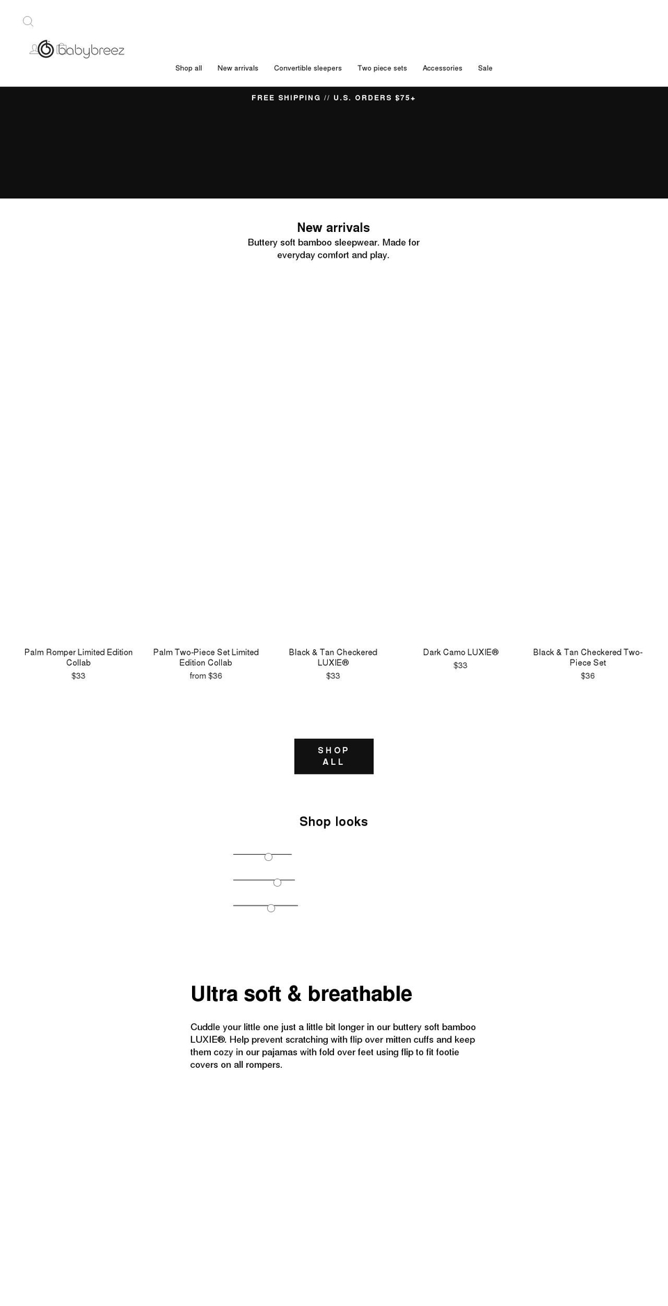 babybreez.com shopify website screenshot