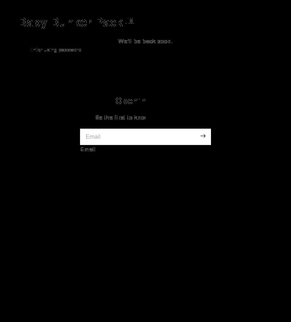 babybunkerpack.com shopify website screenshot