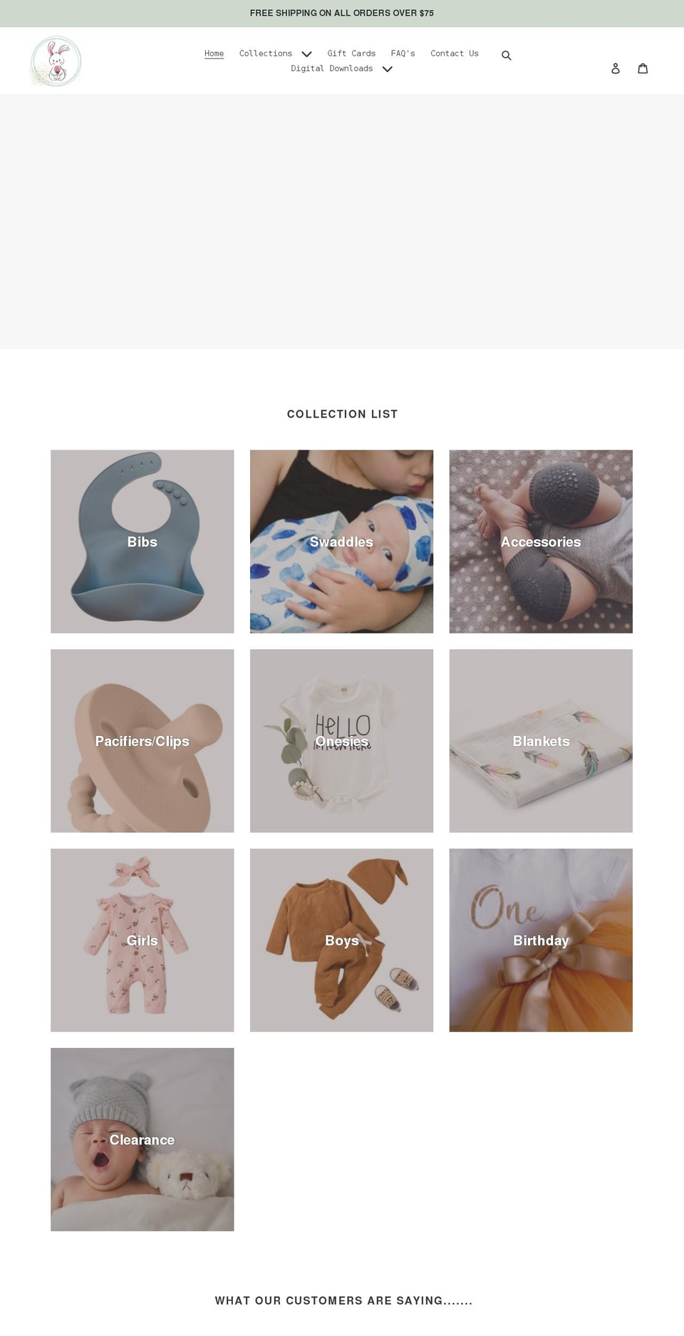babybunny.org shopify website screenshot