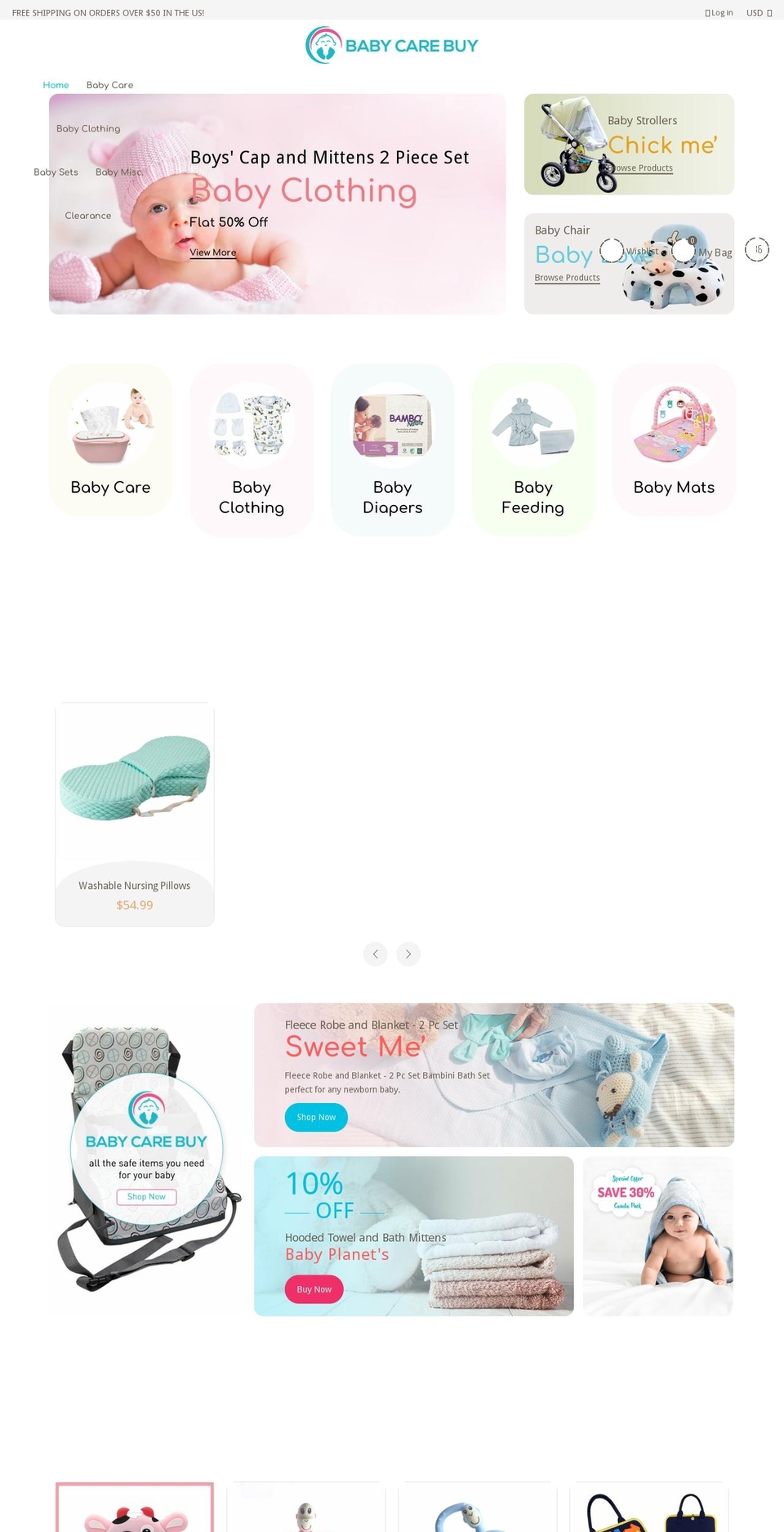babycarebuy.com shopify website screenshot