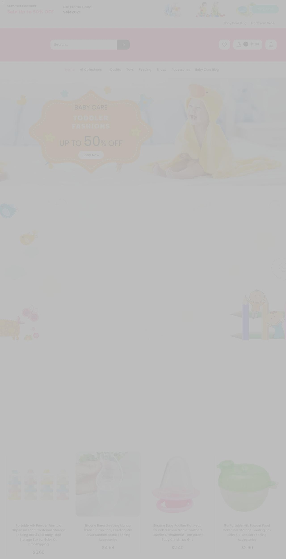 babycareplaza.com shopify website screenshot