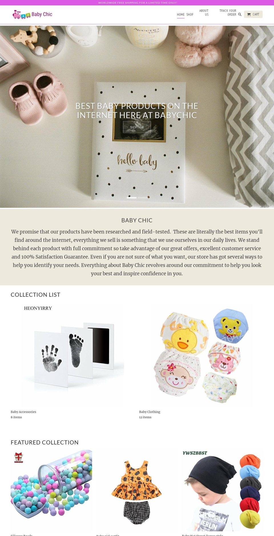 babychic.shop shopify website screenshot